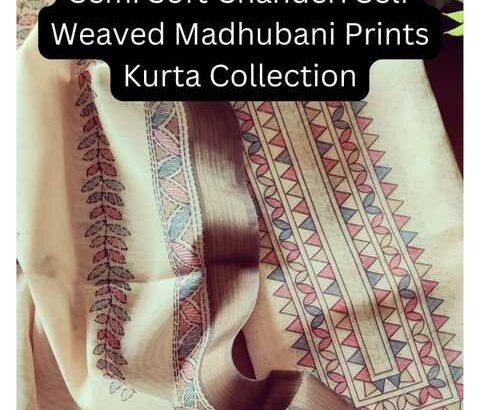 8_Semi Soft-Chanderi_Self_Weaved_Madhubani-Prints_Kurta
