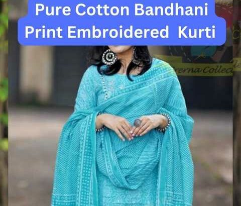 Pure-Cotton-Bandhani-Print_Embroidered_Kurtis