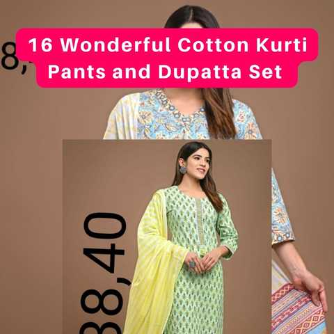 16_Cotton_Kurti_pants_set