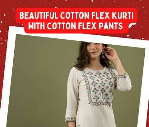 Beautiful Cotton Flex Kurti