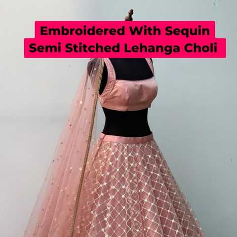 Semi Stitched Lehanga Choli