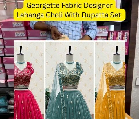 Georgette Fabric Designer Lehanga Choli