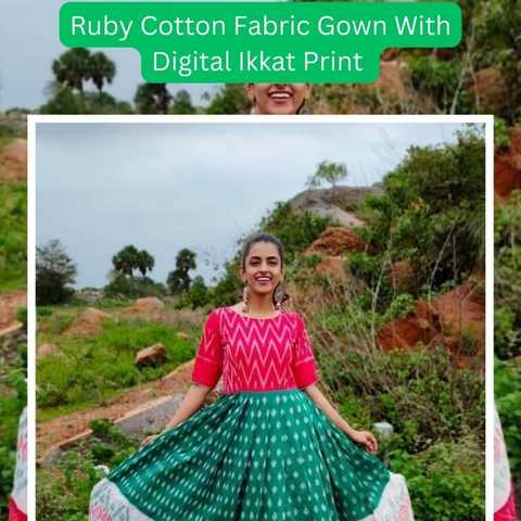 Ruby Cotton Fabric Gown