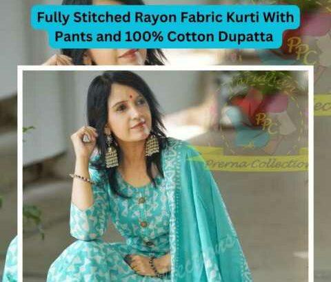 Fully Stitched Rayon Fabric Kurti